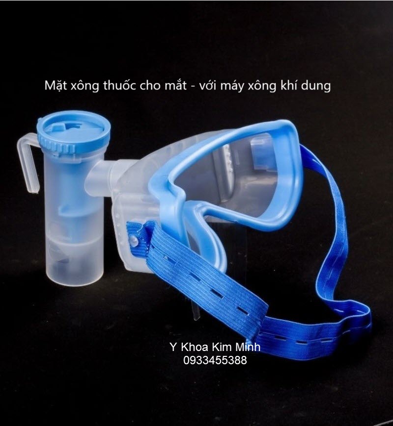 Mặt nạ xông thuốc cho mắt sau phẫu thuật mắt, sử dụng với máy xông khí dung