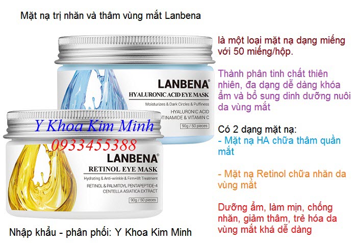 Mặt nạ Lanbena chuyên điều trị da vùng mắt - Y khoa Kim Minh Mặt nạ đắp mặt chưa thâm nhăn da vùng mắt bán ở đâu tại Tp Hồ Chí Minh - Y Khoa Kim Minh 0933455388