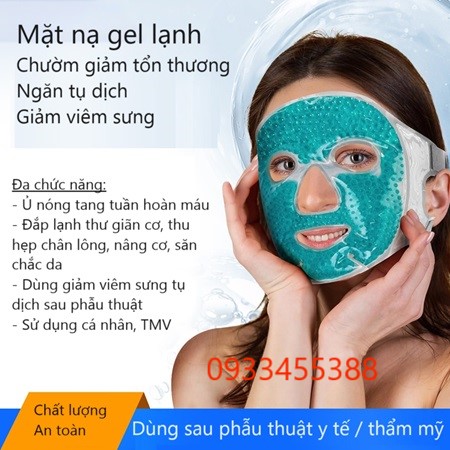 Mặt nạ gel lạnh sử dụng chăm sóc da và dùng sau phẫu thuật y tế