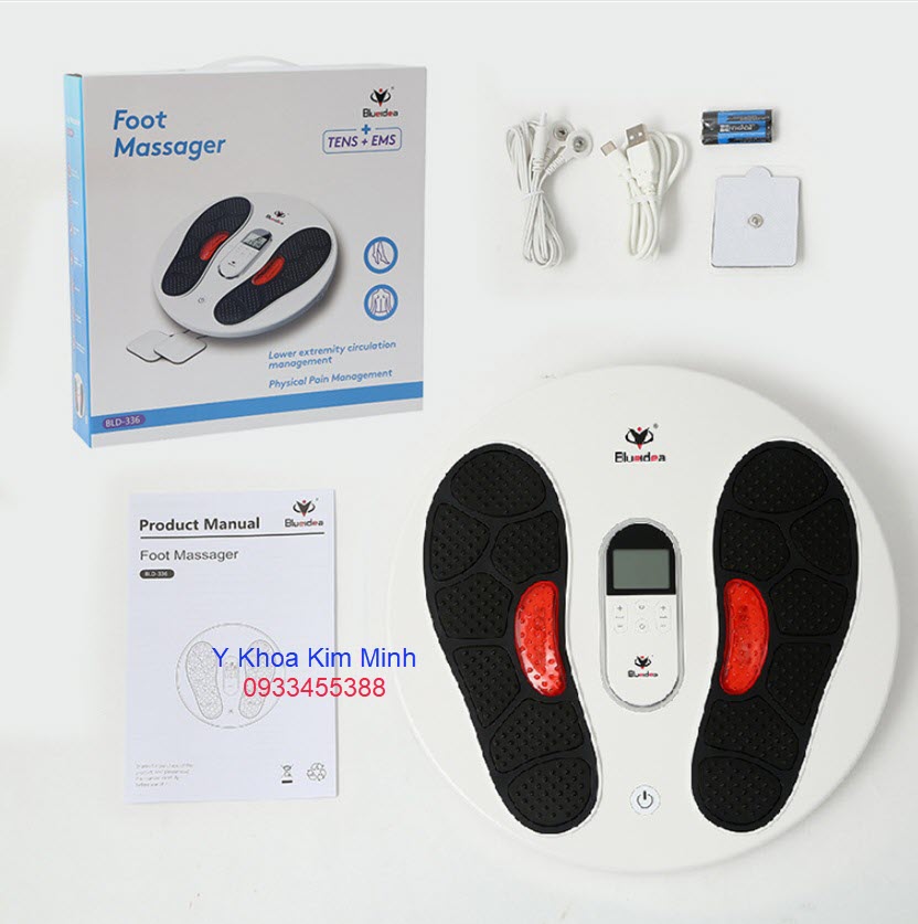 Bộ máy massage bàn chân xung điện BLD-336 BLUEIDEA