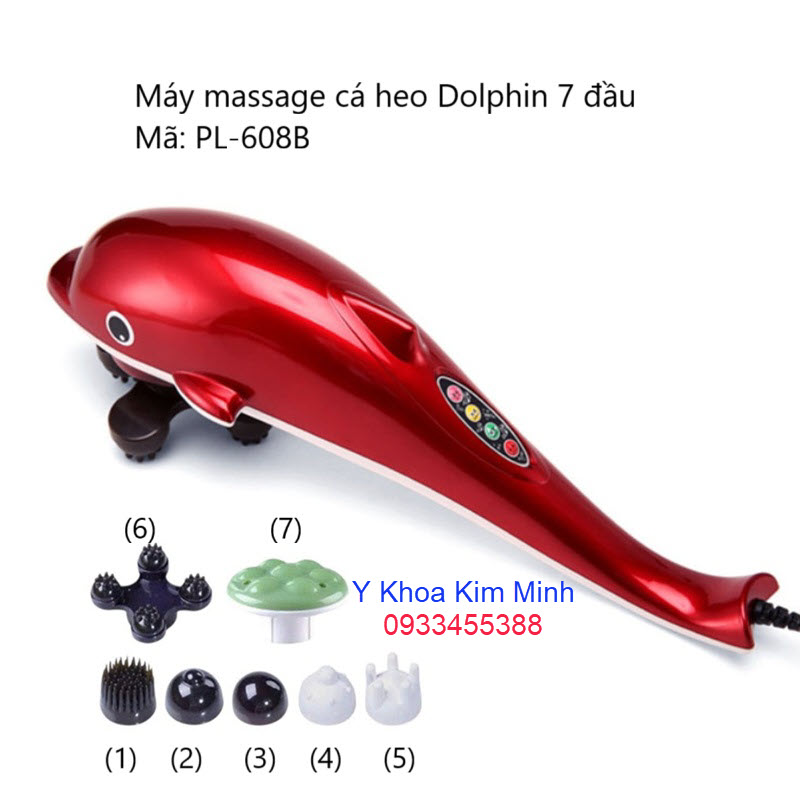 Máy massage cá heo Dolphin 7 đầu có hồng ngoại