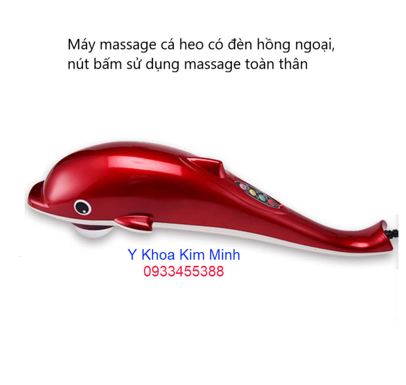 Máy massage cá heo có đèn hồng ngoại
