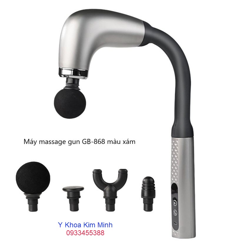 Máy masage gun giá rẻ GB-868 màu xám