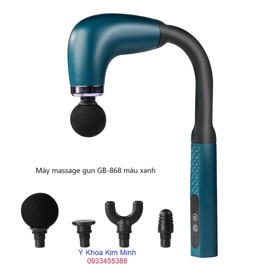 Máy massaeg gun GB-868 màu xanh giá rẻ