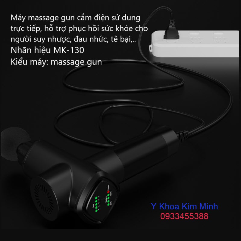 Máy massage gun cắm điện sử dụng trực tiếp bán ở tphcm