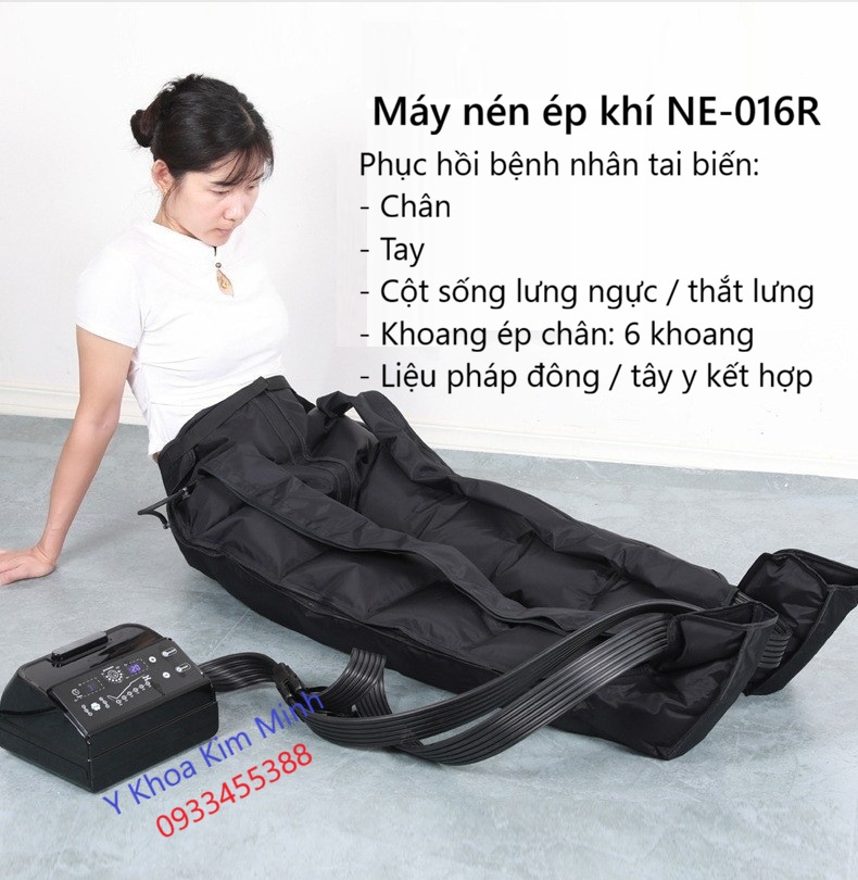 Máy nén ép khí trị liệu NE-016R dùng cho bệnh nhân liệt tay chân do bệnh tai biến đột quỵ