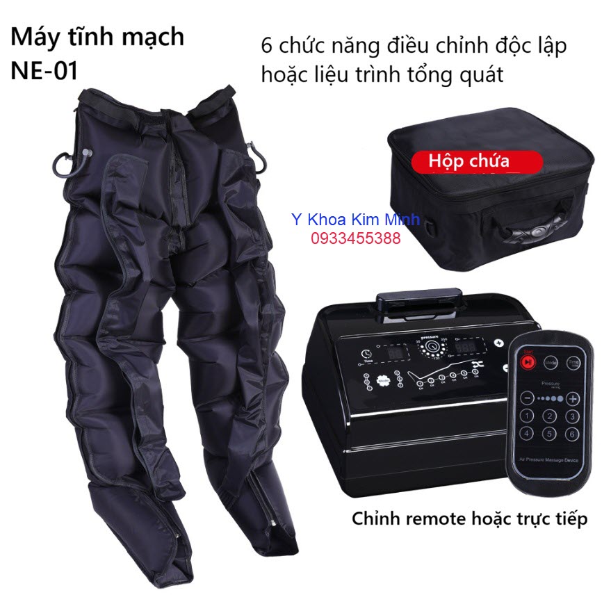 Máy tĩnh mạch NE-01 trị liệu bệnh suy tĩnh mạch có sử dụng remote
