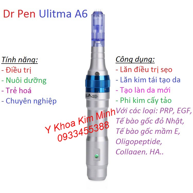Máy phi kim Dr Pen Ultima A6 bán tại Y Khoa Kim Minh