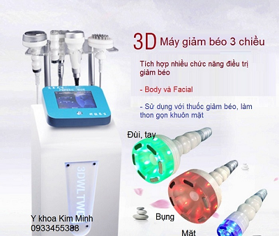 Máy giảm béo toàn thân 3D dùng với kem masssage giảm béo Purify Body Cream Korea - Y Khoa Kim Minh 0933455388