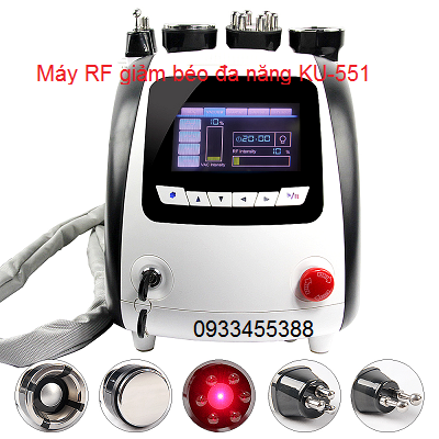 Máy RF giảm béo đa năng 5 đầu điều trị KU-551 bán tại Y Khoa Kim Minh 0933455388