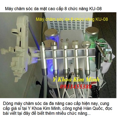Máy chăm sóc da mặt đa năng KU-08 dùng chạy kem Ultra RF - Y Khoa Kim Minh
