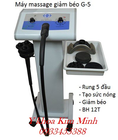 Máy đầm rung giảm béo body G5 gồm 5 đầu massage - Y Khoa Kim Minh