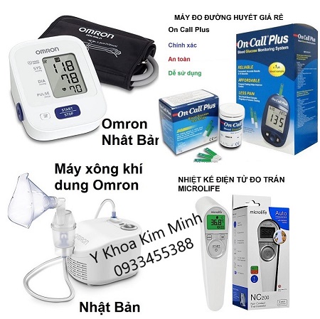 Máy đo huyết áp, máy đường huyết, máy xông khí dung, máy đo nhiệt độ trán