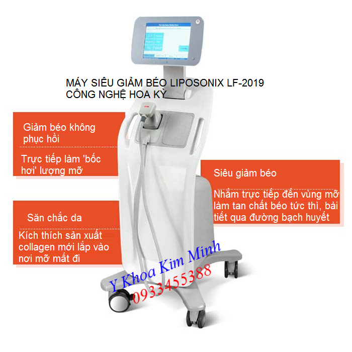 Máy siêu giảm béo công nghệ Hoa Kỳ Liposonix LF-2019 - Y khoa Kim Minh 0933455388