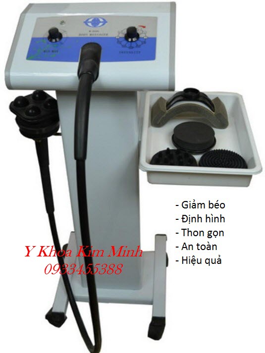 Máy đầm rung giảm béo body sử dụng kết hợp với kem massage hoặc tinh dầu giảm béo rất hiệu quả - Y Khoa Kim Minh