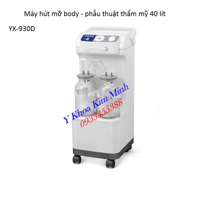Máy hút mỡ phẫu thuật thẩm mỹ 2 bình 40 lít YX-930D bán tại Tp Hồ Chí Minh - Y Khoa Kim Minh