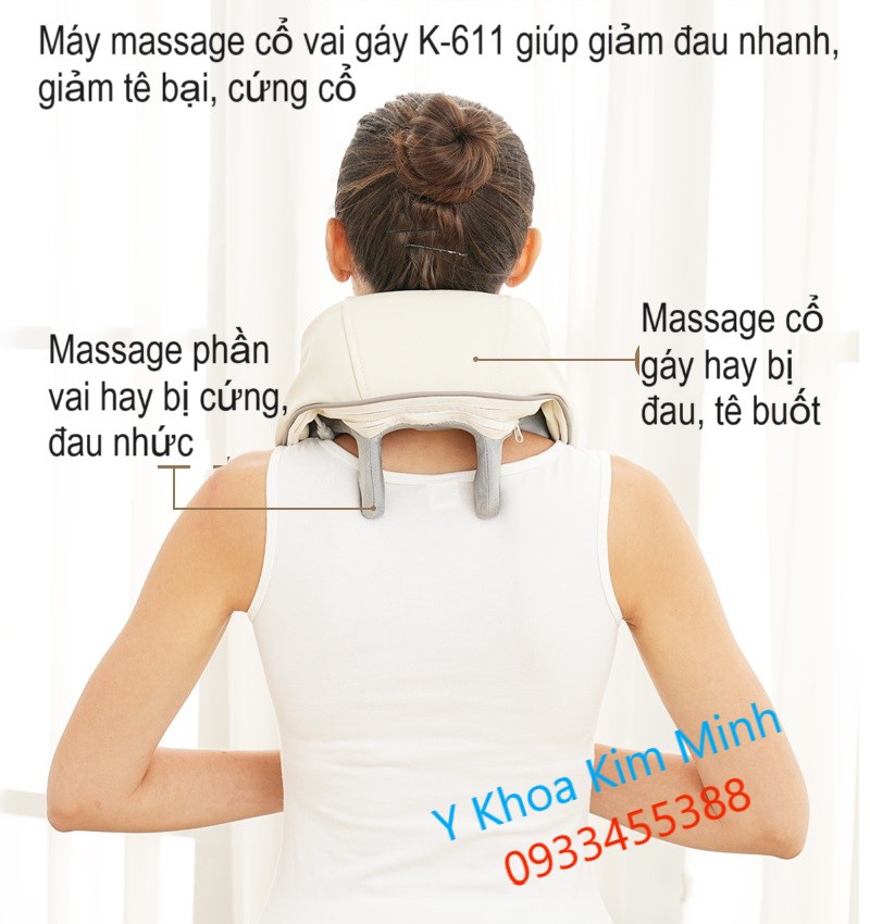 K611 là máy masage cổ vai gáy giảm đau hiệu quả
