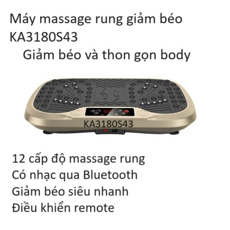Máy masage rung giảm béo bụng và body siêu nhanh KA3180S43