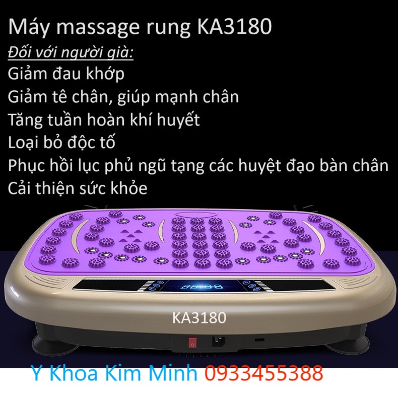 Máy massage rung KA3180 tuan hoan khi huyết giảm đau nhức xương khớp người già