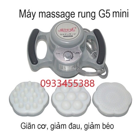 Máy masage rung mini G5 3 đầu điều trị