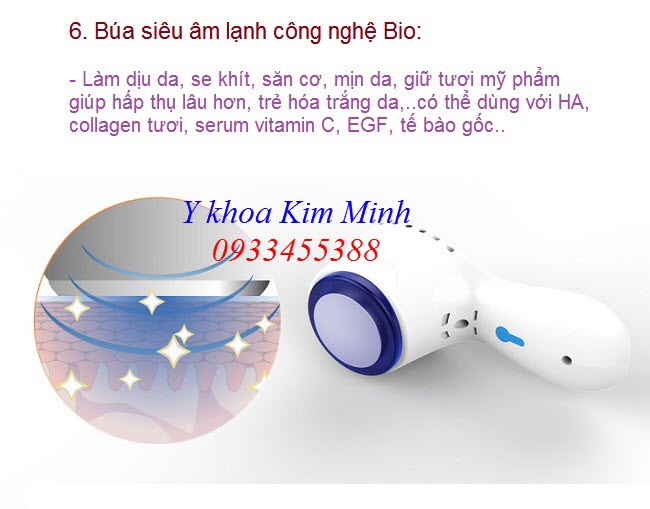 Tay cầm siêu âm lạnh Bio máy oxy jet Rayhero - Y khoa Kim Minh Búa siêu âm lạnh công nghệ Bio của máy oxy jet Rayhero - Y Khoa Kim Minh 0933455388