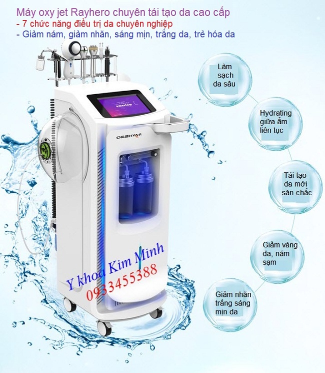 Máy oxy jet Rayhero trẻ hóa da trị nám làm trắng da cao cấp - Y khoa Kim Minh Máy oxy jet Rayhero tri nam lam trang min da cao cap dang ban tai Y khoa Kim Minh 0933455388
