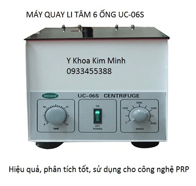 Máy ly tâm 6 ống Đài Loan UC-06S Centrifuge Machine - Y khoa Kim Minh