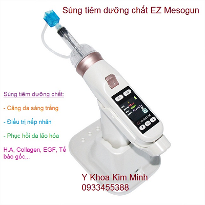 Máy tiêm tế bào gốc thực vật EZ injector - Y Khoa Kim Minh Máy tiên dưỡng chất trẻ hóa da, EZ mesogun injector dung tiêm tế bào gốc thực vật làm trắng trẻ hóa da - Y khoa Kim Minh 0933455388