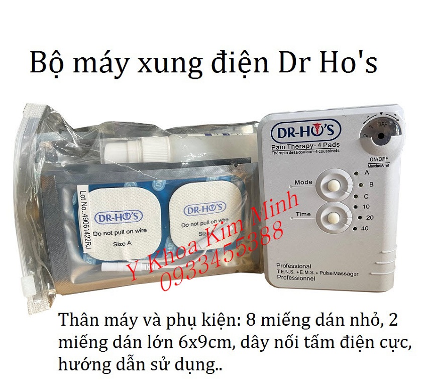 Máy Dr Ho và miếng dán xung điện bán ở Kim Minh