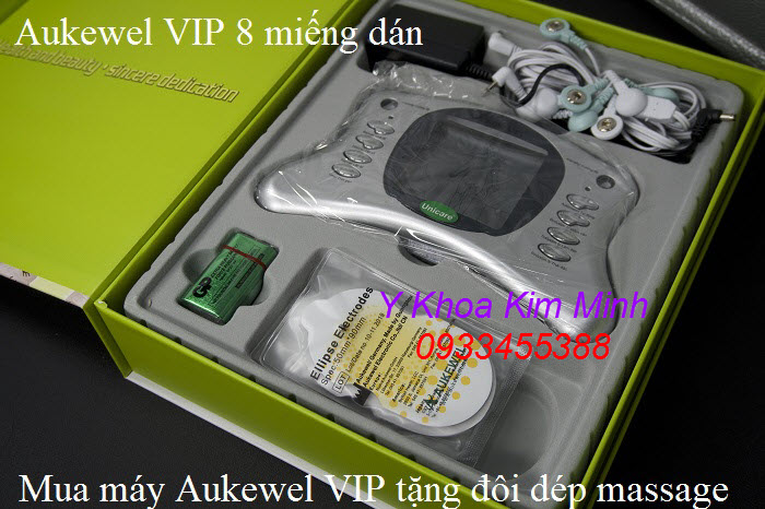 Sử dụng máy xung điện miếng dán Aukewel VIP giúp giảm nhanh các cơ đau cơ nhức mỏi khớp cho người già - Y Khoa Kim Minh