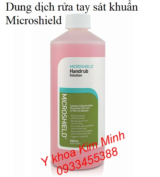 Dung dịch rửa tảy sát khuẩn dùng cho bác sĩ Microshield - Y khoa Kim Minh