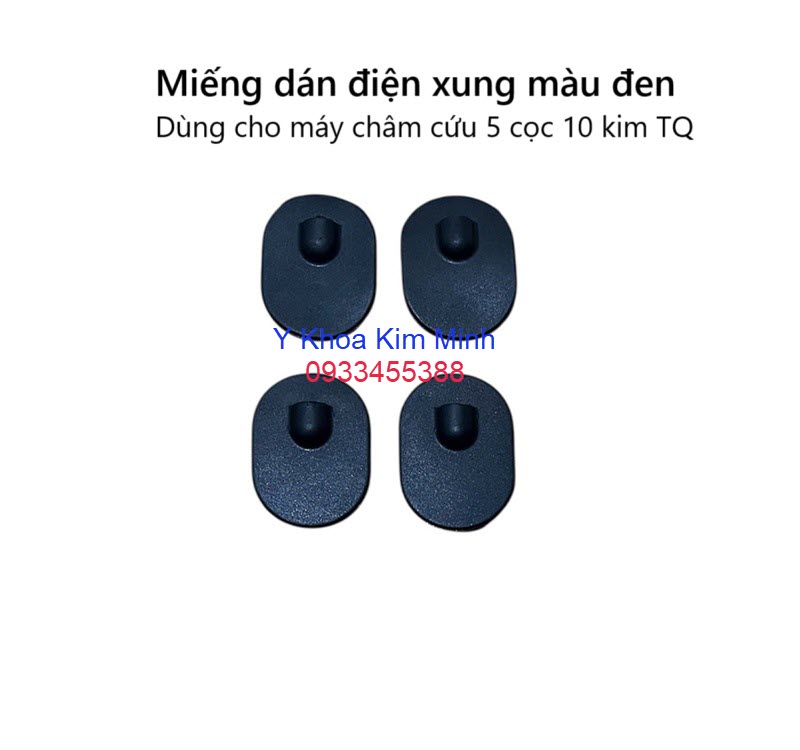 Miếng dán điện xung màu đen máy châm cứu 5 cọc 10 kim của trung quốc