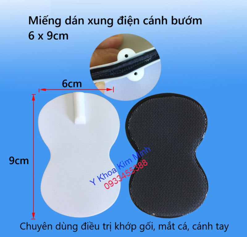 Miếng dán xung điện cánh bướm 6 x 9cm