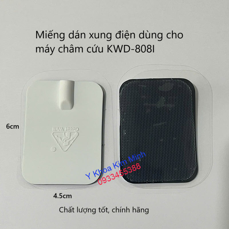 Miếng dán xung điện 2 miếng 1 cập dùng cho máy châm cứu 12 kim KWD-808I