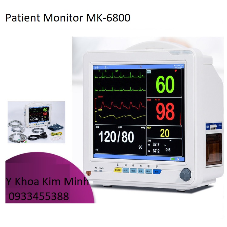 Patient Monitor MK-6800, màn hình theo dõi bệnh nhân 5 thông số