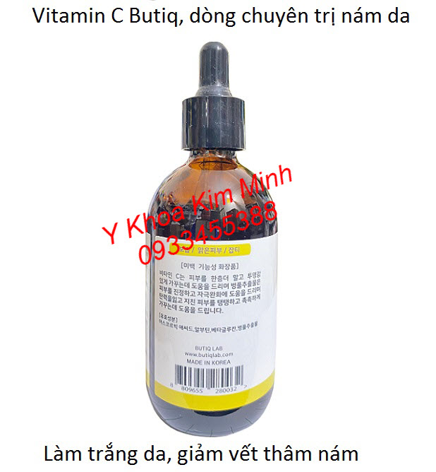Cung cấp serum vitamin C Butiq Lab giá sỉ dùng cho spa và thẩm mỹ viện