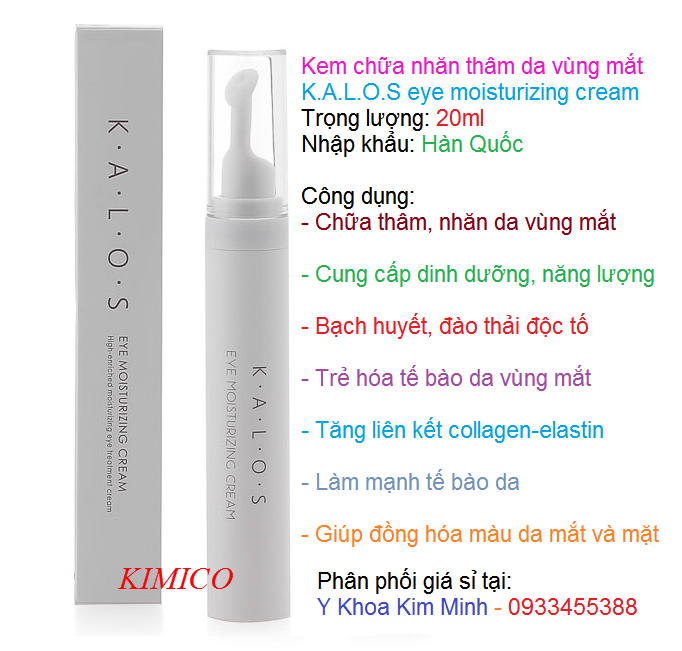 Kem chữa nhăn thâm da Hàn Quốc K.A.L.O.S eye moisturizing cream - Y Khoa Kim Minh