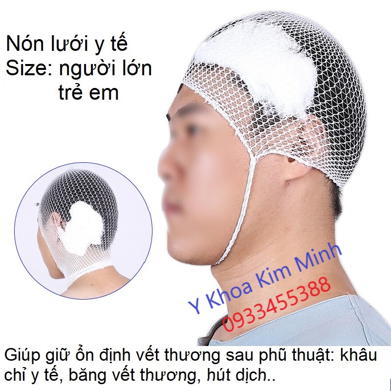 Nói lưới bảo vệ đầu sau phẫu thuật y tế bán giá sỉ ở Y Khoa Kim Minh