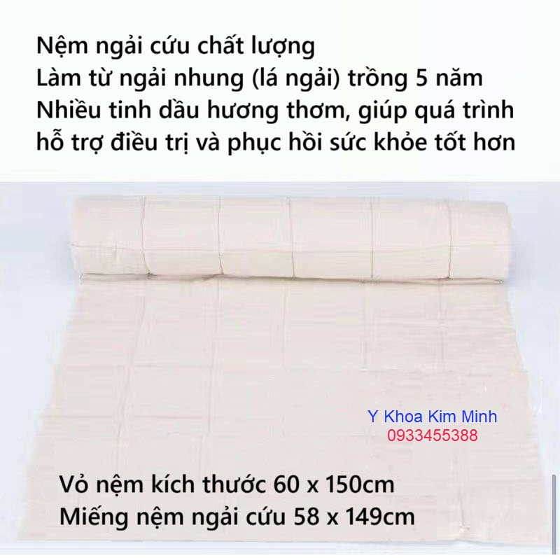 Nệm ngải cứu xông nhiệt nóng