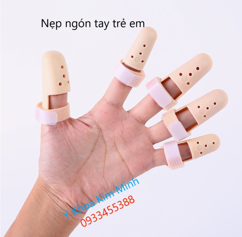 Nẹp giữ ngón tay trẻ em bị bong gân, gãy xương, trật khớp ngón tay