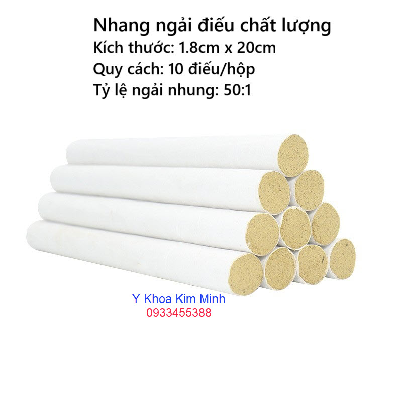Nhang ngải cứu chất lượng 50: 1 kích thước 1.8cm x 20cm