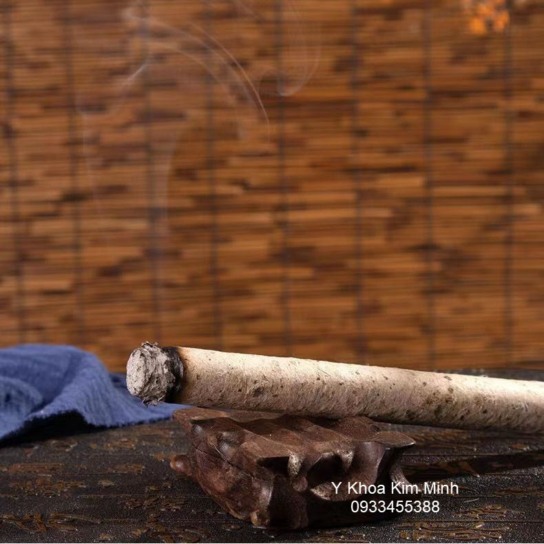 Nhang ngải cứu đông y dùng để hơ huyệt đạo