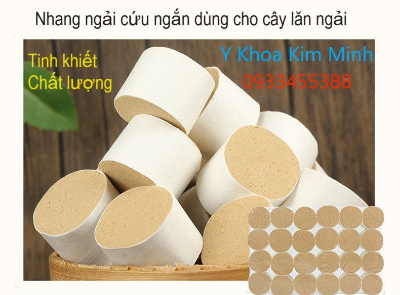 Nhang ngải cứu điếu ngắn chất lượng dùng cho cây lăn ngải cứu bán ở Y khoa Kim Minh