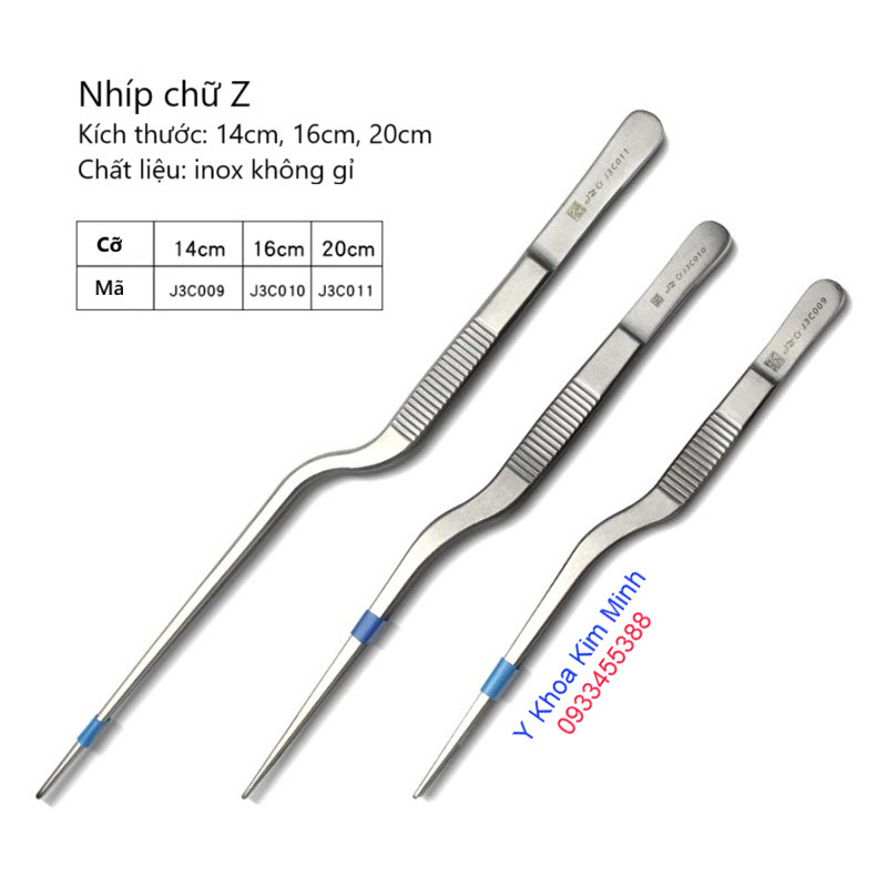 Nhíp y tế chữ Z dùng cho y tế, phòng thí nghiệm, thủy sinh