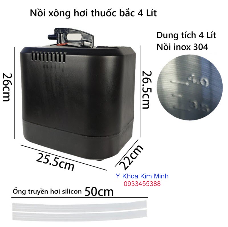 Nồi nấu thuốc bắc xông hơi 4 lít