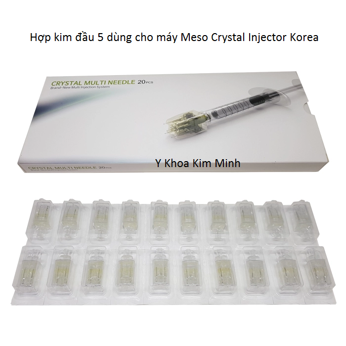 Noi ban dau kim dung cho may tiem duong chat Han Quoc Meso Crystal Injector - Y Khoa Kim Minh