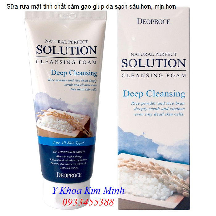 Noi ban sua ra mat cam gao Han Quoc Rice Deoproce Cleansing foam - Y Khoa Kim Minh