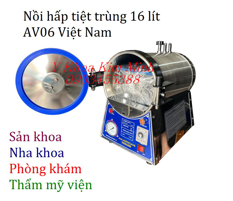 Nồi hấp tiệt trung 16 lít AV06 Việt Nam