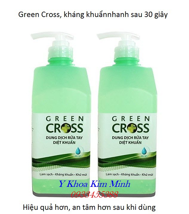 Green Cross là sự lựa chọn hàng đầu cho các gia đình, trường học giúp sát trùng, diệt khuẩn nhanh sau 39 giây - Y khoa Kim Minh