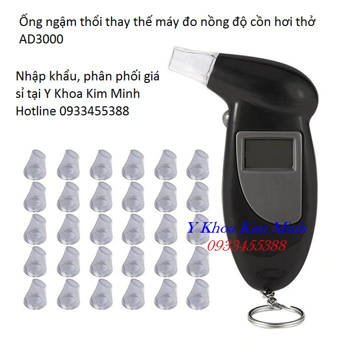 Ống nhựa ngậm thổi thay thế của máy kiểm tra nồng độ cồn hơi thở cá nhân AD3000 - Y Khoa Kim Minh